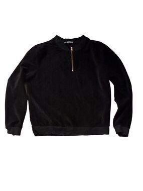 Meli 1/4 Zip Ribbed Pullover Top Size Large